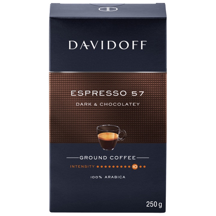 Cafea macinata Davidoff Espresso 57 Intense, 250 g