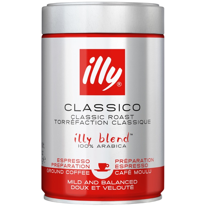 Cafea macinata illy Classico, 250 g