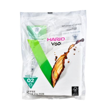 Filtre de hartie Hario V60-02, 100 bucati