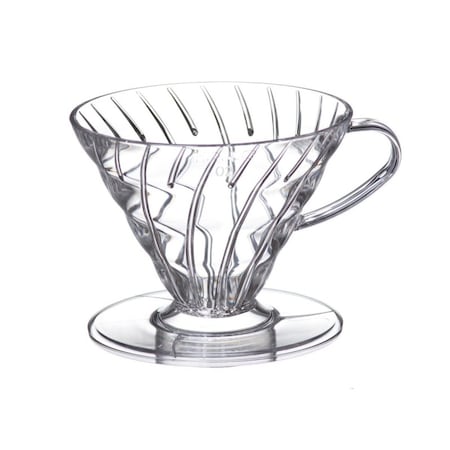 Dripper Hario V60-02 din plastic transparent